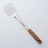 家用不锈钢锅铲漏勺汤勺煎套装加厚炒菜铲子过滤网饭勺具厨房用品 防烫加厚一件[煎铲]