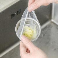 厨房水过滤网下水道过滤网排水口垃圾洗碗池水池地漏过滤网用品 100个装老款带松紧水槽过滤网