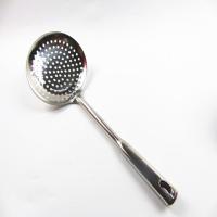 不锈钢笊篱 圆孔漏勺 捞饺子漏瓢 焯水过滤网 捞面勺 家用大油隔 12cm偏小