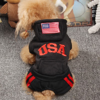 小狗狗衣服泰迪四脚衣比熊幼犬宠物秋冬装小型犬吉娃娃冬天雪纳瑞