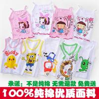 2019婴幼儿童背心夏季男童女童纯棉背心无袖吊带小孩宝宝全棉打底背心