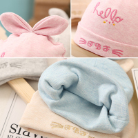 2019婴儿帽子春秋冬薄款纯棉新生儿胎帽0-3个月男女宝宝1岁初生婴幼儿