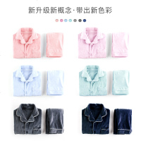 2019珊瑚绒儿童睡衣薄男孩冬季保暖男童女童宝宝小童家居服套装法兰绒