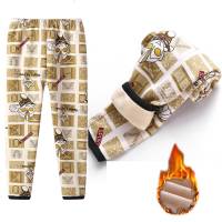 2019儿童保暖裤男女童裤子秋冬宝宝加绒打底裤小孩加厚睡裤棉裤棉毛裤