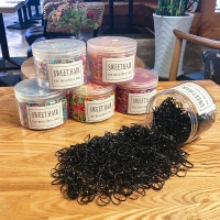 2019儿童皮筋一次性橡皮筋宝宝强拉不断黑色小发圈不伤发女童头绳头饰