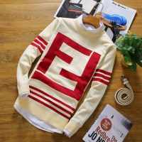 20192019新款男士长袖T恤加厚毛衣男潮冬装针织打底衫秋衣保暖上衣服