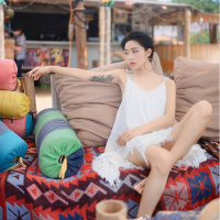 A/D 苏格兰红色格子桌布沙发罩盖地毯多用毯易清洗块飘窗块毯机洗