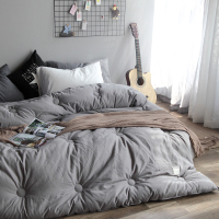 北欧加厚水洗棉被芯全棉单双人被子学生宿舍春秋冬被保暖床品被褥