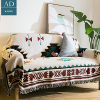 复古民族几何简约个性北欧罩布创意美式摇滚客厅地毯沙发巾罩盖毯