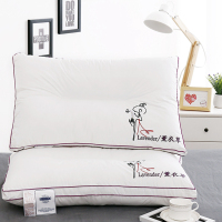 床上用品全棉枕头枕芯绣花单只含香包玫瑰水果护颈枕成人双边枕芯