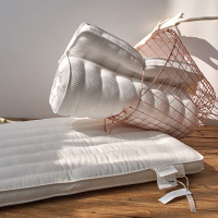 日式北欧低枕大豆纤维超低枕头情侣枕芯白色全棉成人单只枕
