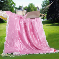 空调被2018双面天丝夏被单双人夏凉被可机洗水洗冰丝滑薄被子