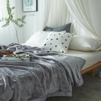 纯色法兰绒毛毯单双人珊瑚绒毯子盖毯加厚春秋冬季保暖法兰绒床单