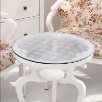 胶皮60cm圆形pvc软玻璃圆桌桌布防水防油防烫透明欧式水晶板桌垫