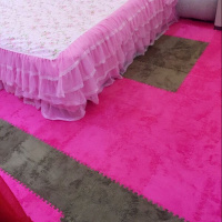 5包毛绒飘窗垫韩版简约卧室榻榻米拼接地垫窗台毯子欧式坐垫