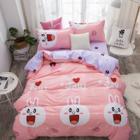 床上用品四件套1.5m床单双人1.8被套学生宿舍寝室单人被单三件套4