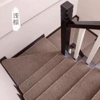 欧式楼梯地毯楼梯踏步垫纯色防滑木楼梯地毯家用满铺转角地垫定制
