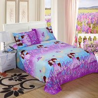 双人床单单件冬季简约学生宿舍1.5米1.8m床加厚磨毛单人被单炕单