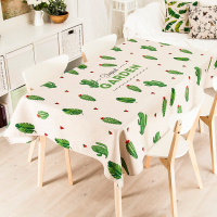 清新ins仙人掌花园盖巾台布方桌布圆桌布加厚设计茶几桌布餐桌布