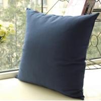 简约地中海田园深蓝色蓝格子抱枕套靠垫套靠包套靠枕套