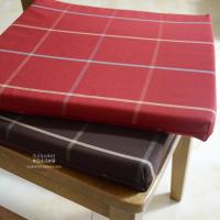 简约格子纯色可拆卸海绵座垫 坐垫椅垫