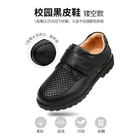 男童皮鞋2021新款夏季真皮儿童鞋软底黑色英伦风中小学生鞋春秋款