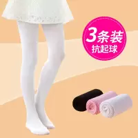 夏季薄款舞蹈袜女童打底裤纯棉儿童连裤袜白色丝袜宝宝长筒袜专用