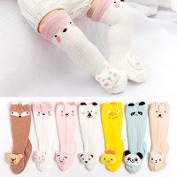 婴儿袜子春夏薄款宝宝男女男童长筒袜0-3-6月岁防蚊过膝0-1岁长袜