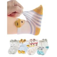婴儿袜子夏季薄款新生儿宝宝网眼袜春秋纯棉男女童短袜儿童中筒袜