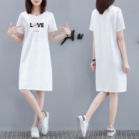 夏季薄款睡衣女士韩版宽松大码休闲印花可外穿睡裙学生孕妇家居服