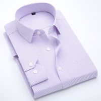 新品首发舒适经典时尚休闲男式衬衣衬衫男 细条纹男士上衣