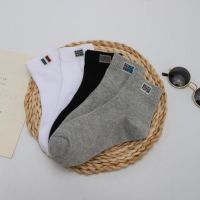 男袜子 白色男士运动袜中筒棉短袜防臭黑色篮球袜|2双白色2双灰色1双黑色 38-44均码中筒运动袜