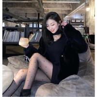 新款黑丝袜波点显瘦美腿连裤袜打底圆点袜丝袜性感小红书ins同款