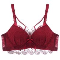 性感内衣女红色本命年牛文胸小胸聚拢收副乳防下垂上托调整型胸罩