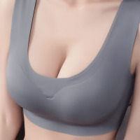 一片式无痕无钢圈聚拢调型女日系性感睡眠文胸瑜珈运动文胸内衣