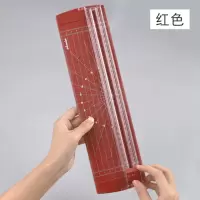 裁纸刀切纸刀a4相片手动小型裁纸机切纸机美工刀照片切割刀裁纸器|红色(送美工刀)