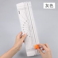 裁纸刀切纸刀a4相片手动小型裁纸机切纸机美工刀照片切割刀裁纸器|灰色(送美工刀)