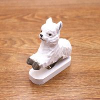 实木雕刻动物订书机创意办公文具卡通风格可爱订书器送针M3|羊驼