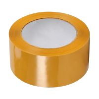 透明米黄色宽胶带快递打包装封口胶布大卷封箱胶带胶纸整箱|米黄 宽4长200米[66卷]