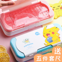皮卡丘文具盒多功能儿童铅笔盒小学生幼儿园小男孩男童女孩创意可爱笔盒一年级铁盒网红大容量ins潮少女