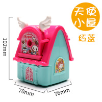 削笔器铅笔刀卷笔刀手摇手动削铅笔器多功能男女用转笔刀钻笔刀笔刨小学生用刨笔机削笔机刨笔器办公文具|天使小屋(红蓝)