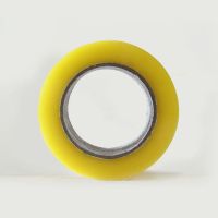 快递打包胶带警示语胶带整箱封口胶布封箱胶带透明胶带纸|[4.3x150米]透明黄 60卷