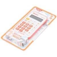 学生迷你便携式计算器小号彩色卡通计算机adg98169带挂绳|98169迷你计算器(橙色)