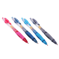 按动笔签字笔学生用中性笔黑0.5mm芯自型按压式摁动水笔文具教师医生开方签名笔红笔子弹比笔gp1008