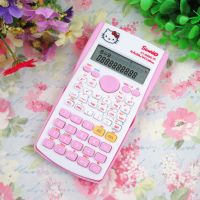 新款多功能统计会计学生计算器专用科学函数计算机办公会计|KT猫粉色