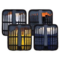 画笔水彩水粉颜料笔套装画画工具扇形笔水粉绘画笔