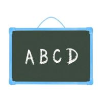 儿童画板绘画板学习画画写字板挂式小黑板双面白板|尺寸30*20cm(无赠品)