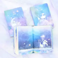 创意插画记事本a5加厚彩页日记本可爱手账本韩版学生文具笔记本子