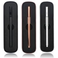 全金属中性笔签字笔玫瑰金礼盒装学生用0.5碳素商务免费刻字