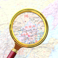 放大镜高清镜老人看报阅读眼镜高清看书|仿红木柄60MM放大镜